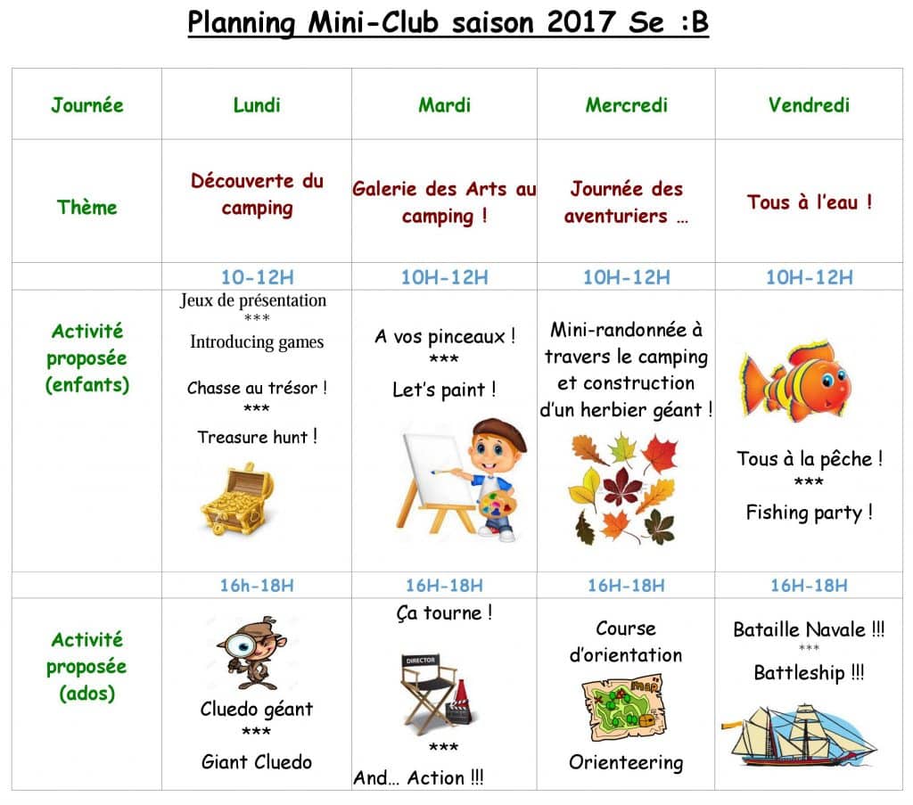 Club-Enfants-Semaine-B Holiday resort with Kids Club in Tarn & Garonne