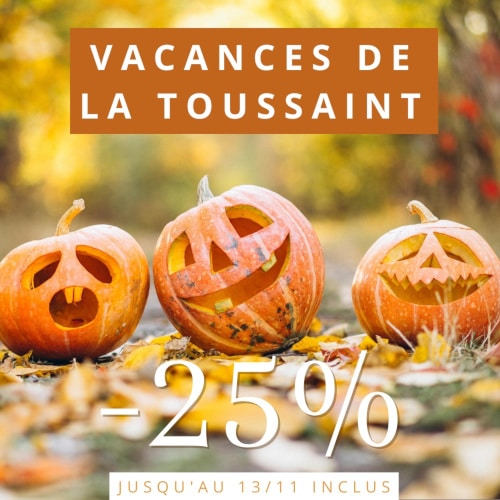 Promotion spéciale vacances de la Toussaint